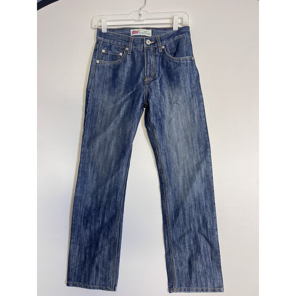 Levi's Performance 514 Straight Jeans Sz 16 Slim Fit Blue YOUTH Boys